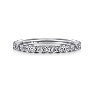 Gabriel "Montreal" 14K White Gold 3/4ct Diamond Anniversary Band