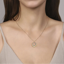 Load image into Gallery viewer, Gabriel 14K Yellow Gold Diamond Cut Textured Pendant
