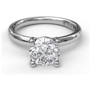 Fana 14K White Gold Classic Solitaire Engagement Ring