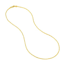 Load image into Gallery viewer, 14K Yellow Gold 1.56mm Diamond Cut Rope Chain
