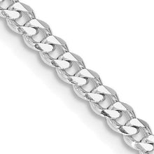 Load image into Gallery viewer, Sterling Silver Rhodium Plated 3.5mm Curb Chain
