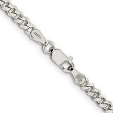 Load image into Gallery viewer, Sterling Silver Rhodium Plated 3.5mm Curb Chain
