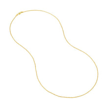 Load image into Gallery viewer, 14K Yellow Gold 1.05mm Diamond Cut Rope Chain
