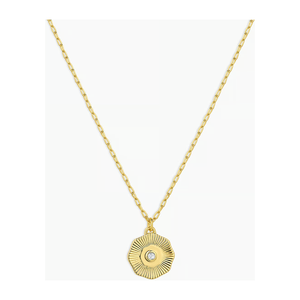 Gorjana Gold Birthstone Coin Necklace