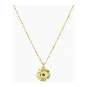 Gorjana Gold Birthstone Coin Necklace