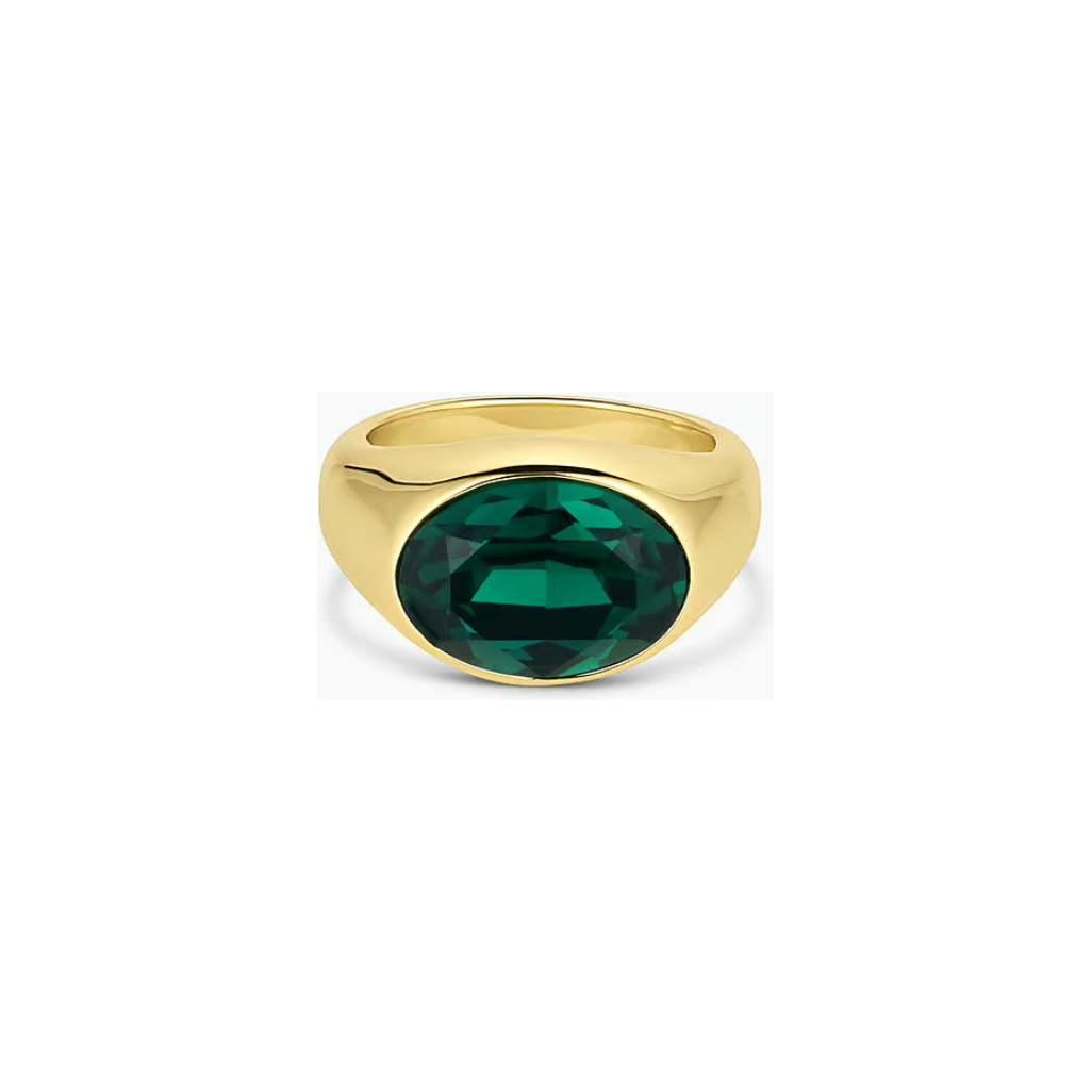 Gorjana Gold Nova Emerald Ring