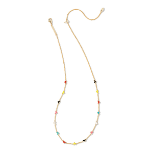 Kendra Scott Gold Haven Heart Strand Necklace in Multi Mix