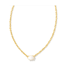 Load image into Gallery viewer, Kendra Scott Gold Cailin Ivory Mother of Pearl Necklace
