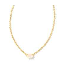 Load image into Gallery viewer, Kendra Scott Gold Cailin Champagne Opal Crystal Necklace
