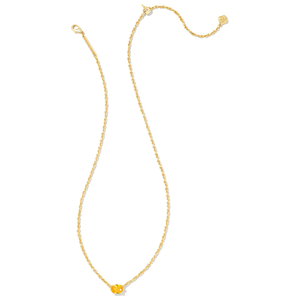 Kendra Scott Gold Cailin Golden Yellow Crystal Necklace