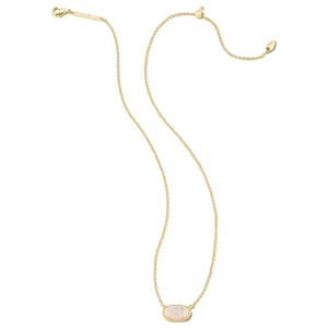 Kendra Scott Gold Grayson Necklace in Iridescent Drusy