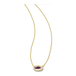 Kendra Scott Gold Grayson Necklace in Dichroic Glass