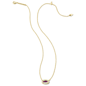 Kendra Scott Gold Grayson Necklace in Dichroic Glass