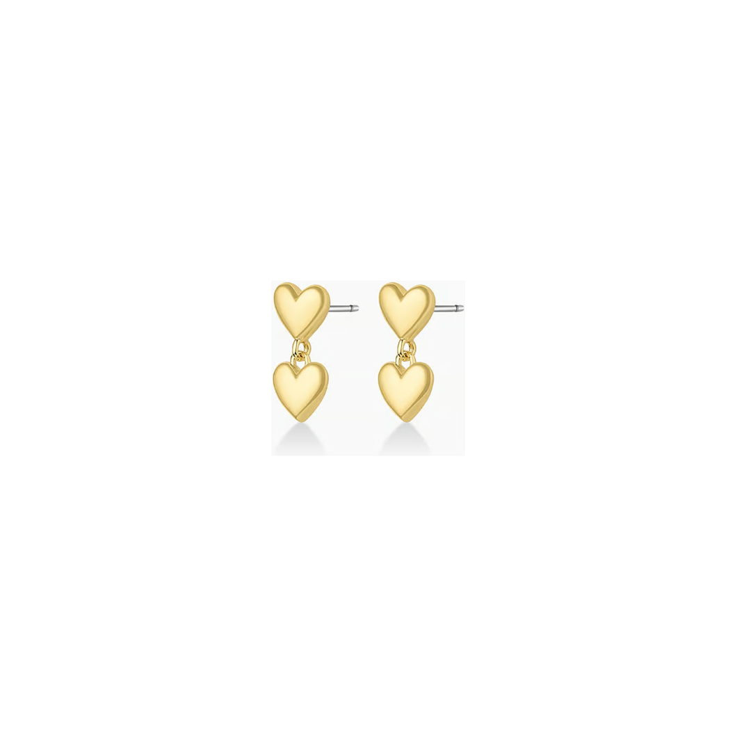 Gorjana Gold Amour Heart Earrings