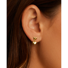 Load image into Gallery viewer, Gorjana Gold Amour Heart Earrings
