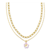 Load image into Gallery viewer, Kendra Scott Gold Daphne Multi Strand Necklace in Pastel Mix
