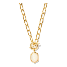 Load image into Gallery viewer, Kendra Scott Gold Daphne Link Chain Necklace in Ivory Mother of Pearl
