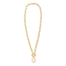 Load image into Gallery viewer, Kendra Scott Gold Daphne Link Chain Necklace in Ivory Mother of Pearl
