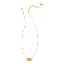 Load image into Gallery viewer, Kendra Scott Elisa Gold Necklace in Light Pink Iridescent Abalone
