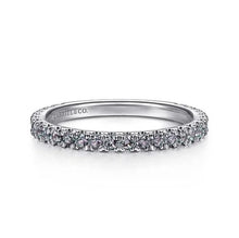 Load image into Gallery viewer, Gabriel 14K White Gold Birthstone Stackable Band
