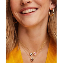 Load image into Gallery viewer, Kendra Scott Basketball Necklace in Orange Goldstone
