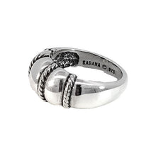 Load image into Gallery viewer, Estate Sterling Silver Braided Domed Band
