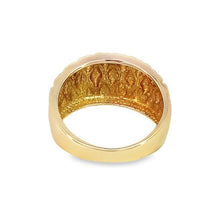 Load image into Gallery viewer, Estate 14K YG Domed Quilted Ring
