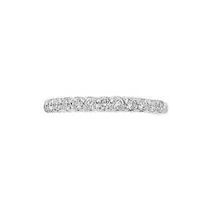 Estate 14K White Gold Diamond Line Band