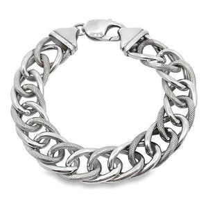 Estate Sterling Silver Oval Link Bracelet