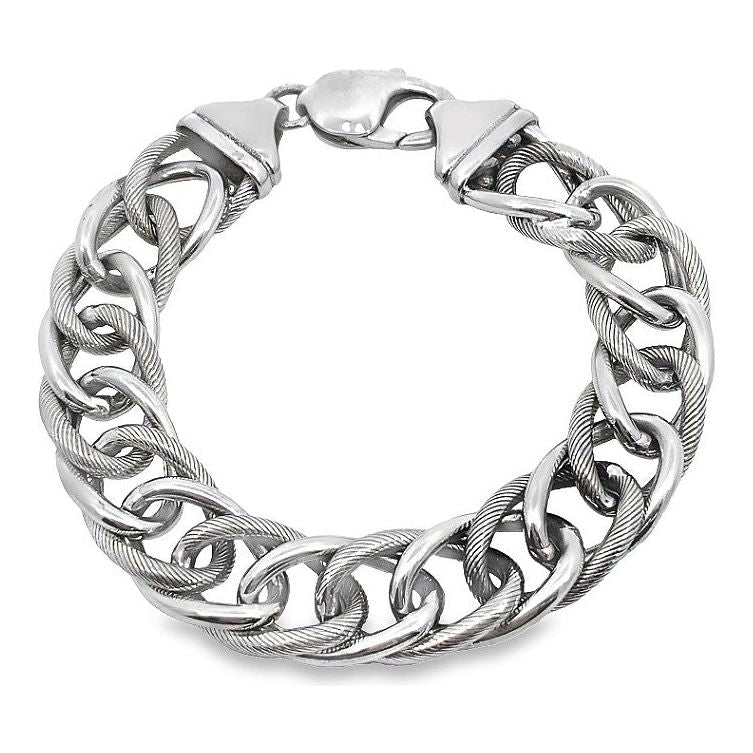 Estate Sterling Silver Oval Link Bracelet