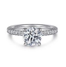 Load image into Gallery viewer, Gabriel &quot;Stasia&quot; 14K White Gold Round Diamond Engagement Ring
