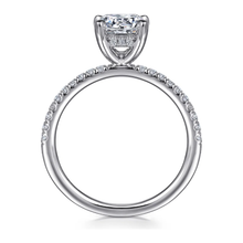 Load image into Gallery viewer, Gabriel &quot;Stasia&quot; 14K White Gold Round Diamond Engagement Ring
