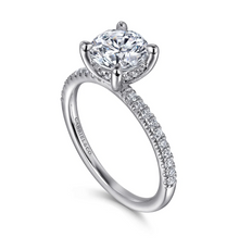 Load image into Gallery viewer, Gabriel &quot;Stasia&quot; 14K White Gold Round Diamond Engagement Ring
