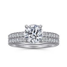 Load image into Gallery viewer, Gabriel &quot;Stasia&quot; 14K White Gold Round Diamond Engagement Ring
