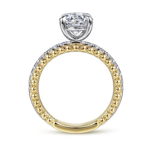 Gabriel " Addi" 14K White-Yellow Gold Diamond Engagement Ring