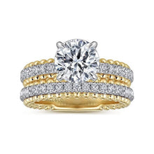 Load image into Gallery viewer, Gabriel &quot; Addi&quot; 14K White-Yellow Gold Diamond Engagement Ring
