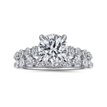 Load image into Gallery viewer, Gabriel &quot;Emberlie&quot; 14K White Gold Graduated Shared Prong Engagement Ring
