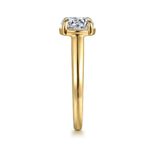 Load image into Gallery viewer, Gabriel &quot; Geo &quot; 14K Yellow Gold Prong Bezel Solitaire Engagement Ring
