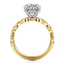 Load image into Gallery viewer, Gabriel &quot; Claudia&quot; 14K White-Yellow Gold Engagement Ring
