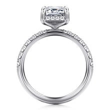 Load image into Gallery viewer, Gabriel &quot;Talisa&quot; 14K White Gold Hidden Halo Pave Diamond Engagement Ring
