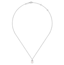 Load image into Gallery viewer, Gabriel 14K White Gold Diamond &amp; Pearl Necklace
