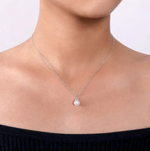 Load image into Gallery viewer, Gabriel 14K White Gold Diamond &amp; Pearl Necklace
