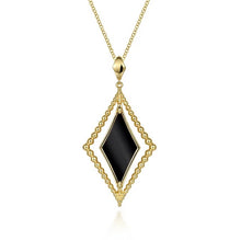 Load image into Gallery viewer, Gabriel 14K Yellow Gold Bujukan Black Onyx Necklace
