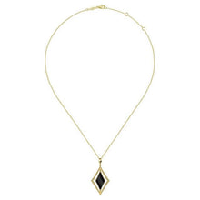 Load image into Gallery viewer, Gabriel 14K Yellow Gold Bujukan Black Onyx Necklace
