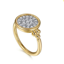 Load image into Gallery viewer, Gabriel 14K Two Tone Diamond Pave Bujukan Ring
