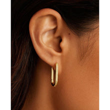 Load image into Gallery viewer, Gorjana Gold Zoey Shimmer Hoops
