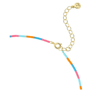 Gorjana Gold Gigi Stripe Miami Necklace