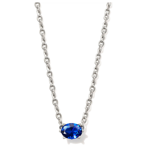 Kendra Scott Silver Cailin Necklace in Blue Crystal