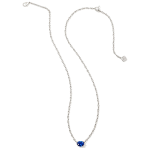 Kendra Scott Silver Cailin Necklace in Blue Crystal