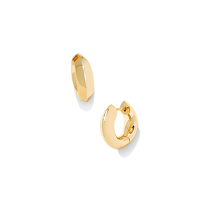 Kendra Scott Mikki Huggie Earrings in Polished Gold